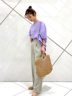 井上　裕美さん（レディース・158cm）の春コーディネート