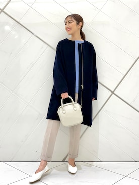 井上　裕美さん（レディース・158cm）の冬コーディネート