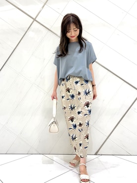 井上　裕美さん（レディース・158cm）の夏コーディネート