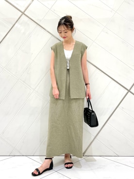 井上　裕美さん（レディース・158cm）の夏コーディネート