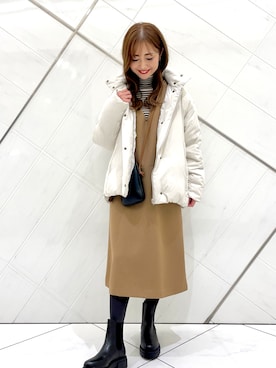 井上　裕美さん（レディース・158cm）の冬コーディネート
