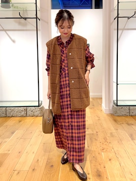 井上　裕美さん（レディース・158cm）の秋コーディネート