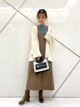 井上　裕美さん（レディース・158cm）の秋コーディネート