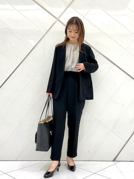 井上　裕美さん（レディース・158cm）の冬コーディネート