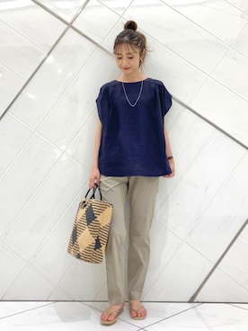 井上　裕美さん（レディース・158cm）の夏コーディネート