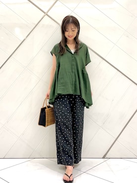 井上 裕美さん(レディース・158cm)の夏コーディネート