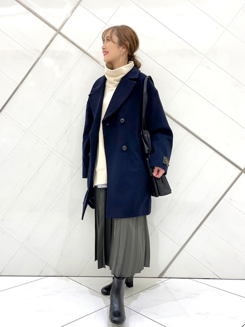 URBAN RESEARCH DOORS ネイビー ピーコート