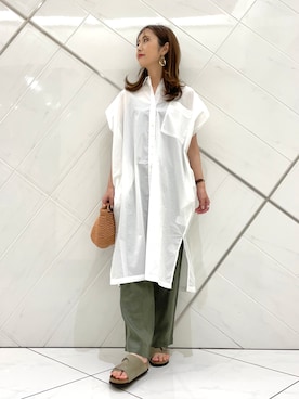 井上　裕美さん（レディース・158cm）の夏コーディネート