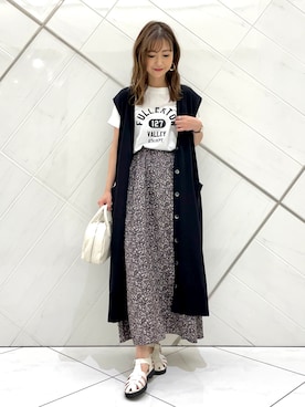 井上　裕美さん（レディース・158cm）の夏コーディネート