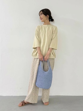 「骨格ウェーブ型」｜イノウエ ユミさん（レディース・158cm）の夏コーディネート