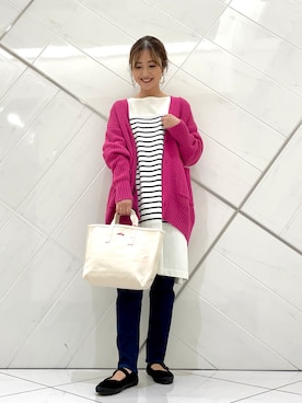 「アーバンリサーチドアーズ」｜「アイテム（チュニック）」を使った、井上　裕美さん（レディース・158cm）の秋コーディネート