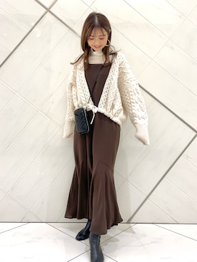 井上　裕美さん（レディース・158cm）の秋コーディネート