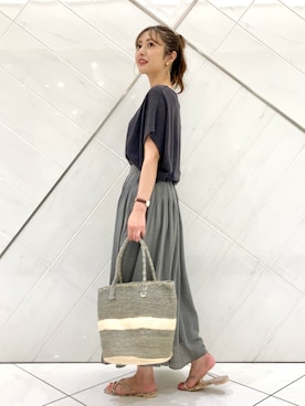 井上 裕美さん(レディース・158cm)の夏コーディネート