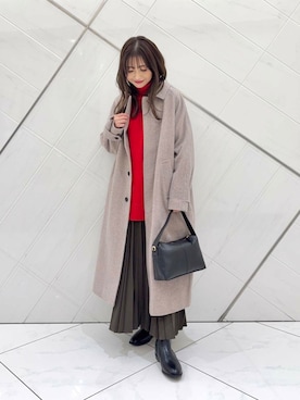 「MARCO BIANCHINI（マルコビアンチーニ）のアイテム」を使った、井上　裕美さん（レディース・158cm）の冬コーディネート