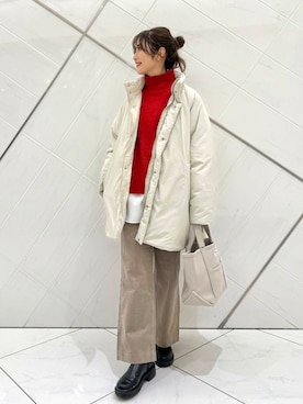 「寒い」｜井上　裕美さん（レディース・158cm）の冬コーディネート