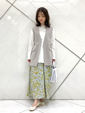 井上　裕美さん（レディース・158cm）の春コーディネート