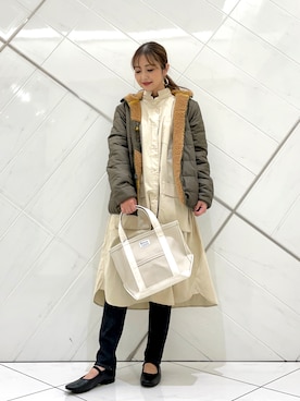 「patagonia」｜「アイテム（ワンピース/ドレス）」を使った、イノウエ ユミさん（レディース・158cm）の秋コーディネート