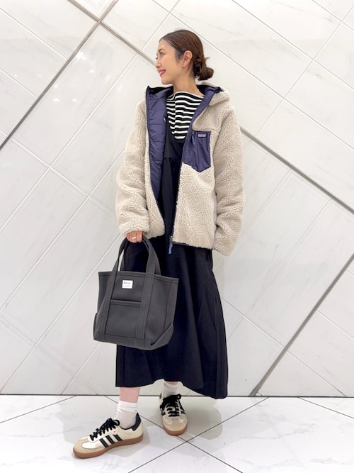 セール】深Uネック切替ジャンパースカート（ワンピース）｜URBAN