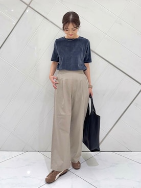 「骨格ウェーブ型」｜イノウエ ユミさん（レディース・158cm）の夏コーディネート