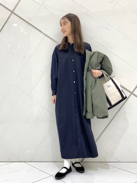 「patagonia」｜「アイテム（ワンピース/ドレス）」を使った、イノウエ ユミさん（レディース・158cm）の夏コーディネート