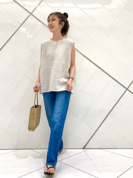 井上　裕美さん（レディース・158cm）の夏コーディネート