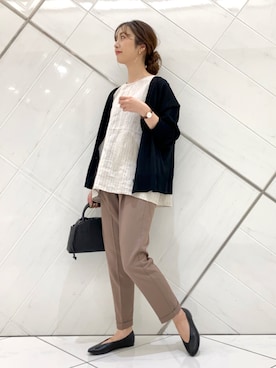 井上　裕美さん（レディース・158cm）の夏コーディネート