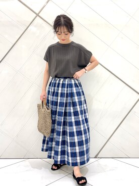 井上　裕美さん（レディース・158cm）の夏コーディネート