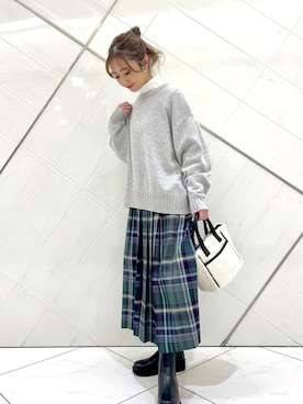 井上　裕美さん（レディース・158cm）の冬コーディネート