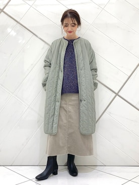 井上　裕美さん（レディース・158cm）の冬コーディネート