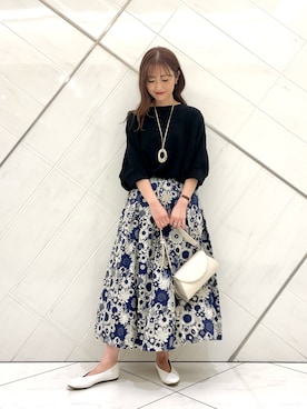 井上　裕美さん（レディース・158cm）の春コーディネート