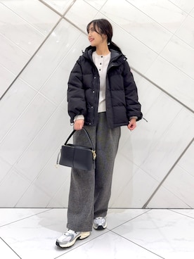 「アイテム（その他アウター）」を使った、井上　裕美さん（レディース・158cm）の秋コーディネート