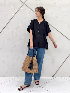 井上　裕美さん（レディース・158cm）の夏コーディネート