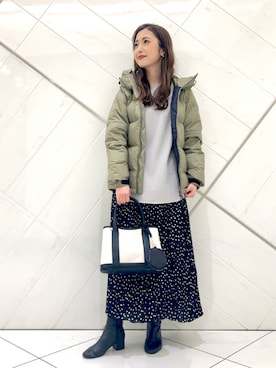 井上　裕美さん（レディース・158cm）の冬コーディネート