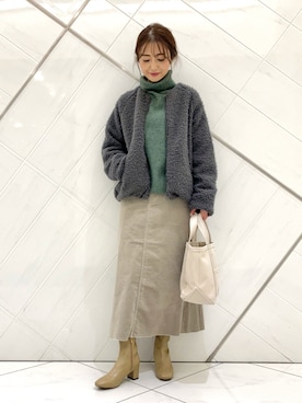 井上 裕美さん(レディース・158cm)の冬コーディネート