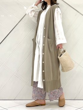 「ナチュラルスタイル」｜「アイテム（その他）」を使った、井上　裕美さん（レディース・158cm）の春コーディネート