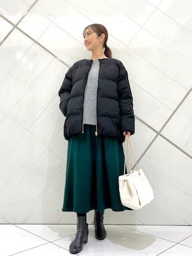 井上　裕美さん（レディース・158cm）の冬コーディネート