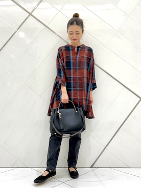 井上　裕美さん（レディース・158cm）の夏コーディネート