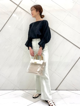 井上　裕美さん（レディース・158cm）の春コーディネート