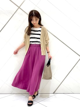 井上　裕美さん（レディース・158cm）の夏コーディネート