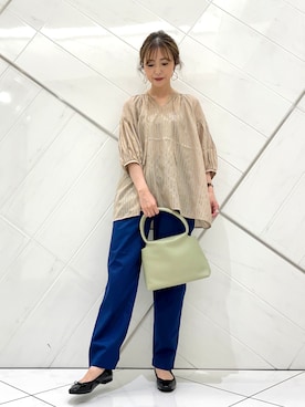 井上　裕美さん（レディース・158cm）の夏コーディネート