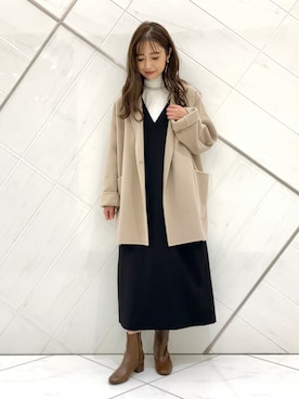 井上　裕美さん（レディース・158cm）の秋コーディネート