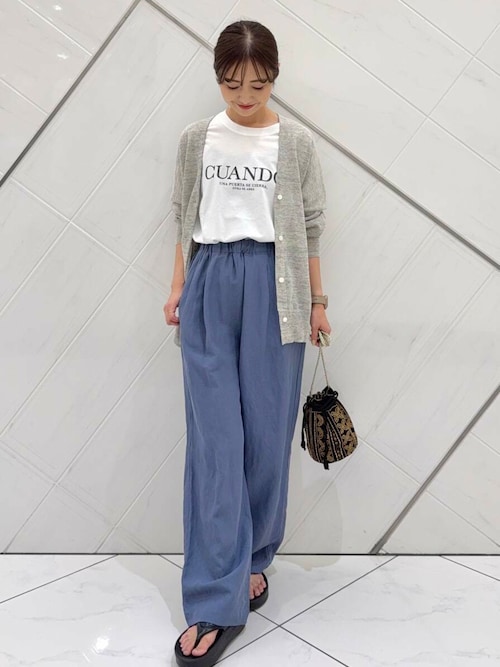 セール】リネンVネックカーディガン（カーディガン/ボレロ