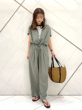 井上　裕美さん（レディース・158cm）の夏コーディネート