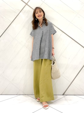 井上 裕美さん(レディース・158cm)の夏コーディネート