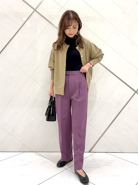 井上　裕美さん（レディース・158cm）の秋コーディネート