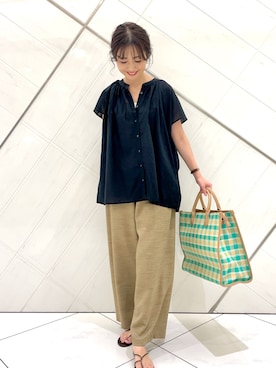 井上　裕美さん（レディース・158cm）の夏コーディネート