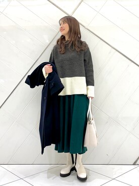 井上　裕美さん（レディース・158cm）の冬コーディネート