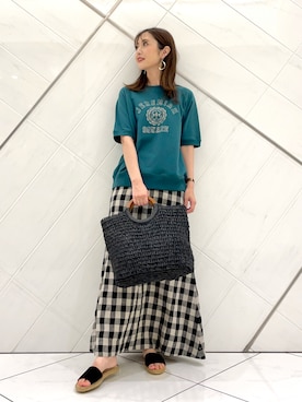 井上　裕美さん（レディース・158cm）の夏コーディネート