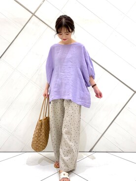 井上　裕美さん（レディース・158cm）の夏コーディネート