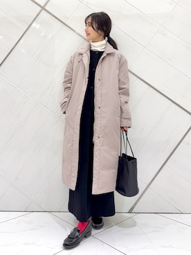 「アイテム（ショルダーバッグ）」を使った、井上　裕美さん（レディース・158cm）の秋コーディネート